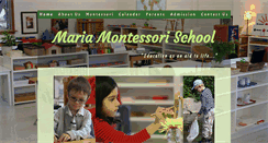 Desktop Screenshot of mariamontessori.ca
